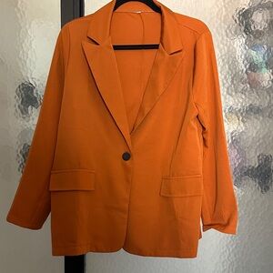 Women's Orange Blazer